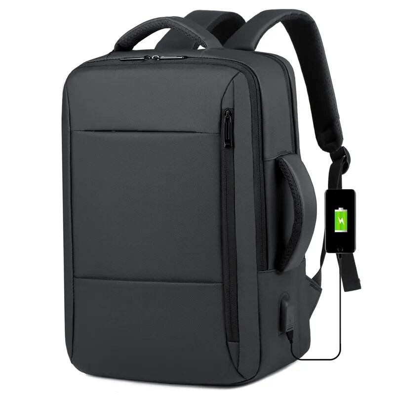 

Men Large Capacity Backpack USB Charging Male Laptop Bagpack Waterproof Business Travel Back Pack Luggage Bag Mochila