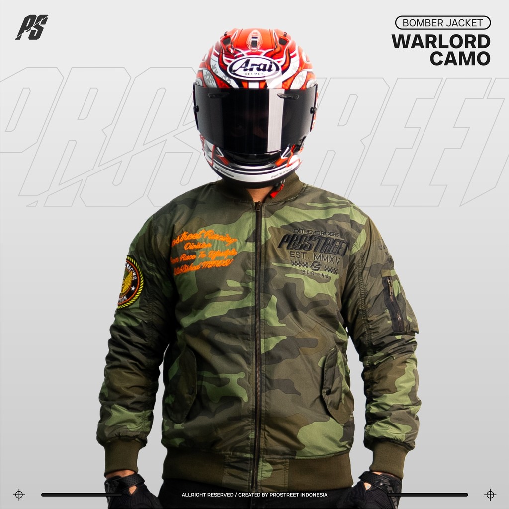 Jaket Bomber Prostreet Warlord Camo