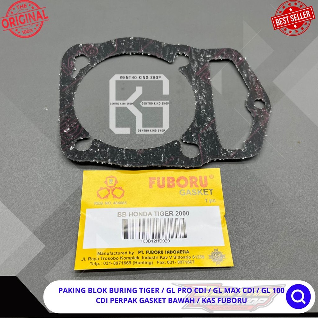PAKING BLOK BURING HONDA TIGER GL PRO CDI GL MAX CDI GL 100 CDI PERPAK GASKET BAWAH KAS FUBORU