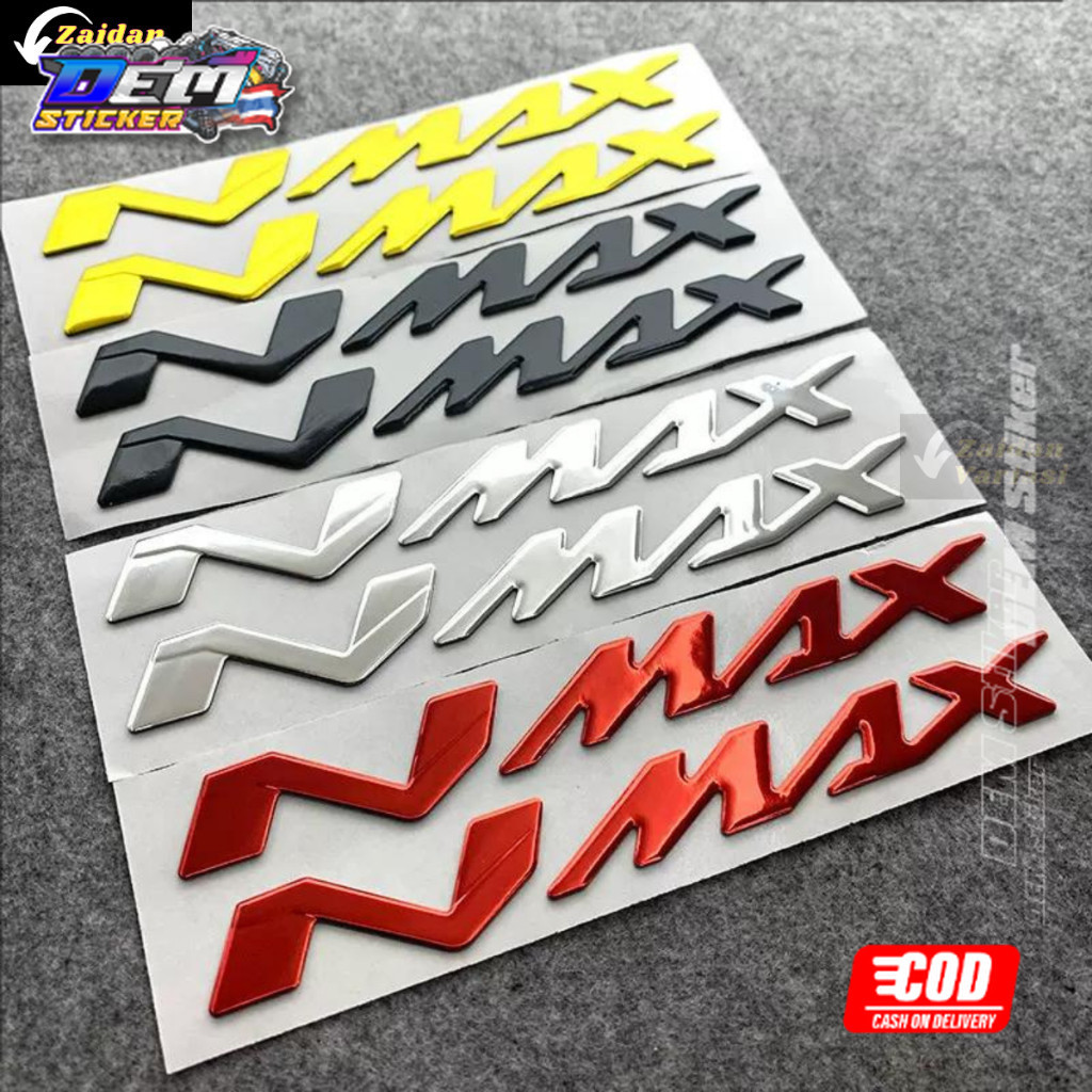Emblem Nmax Timbul - Stiker Sticker Nmax New Old Logo 2022 2023 Full Body Polos Simple Jepang 155 Si