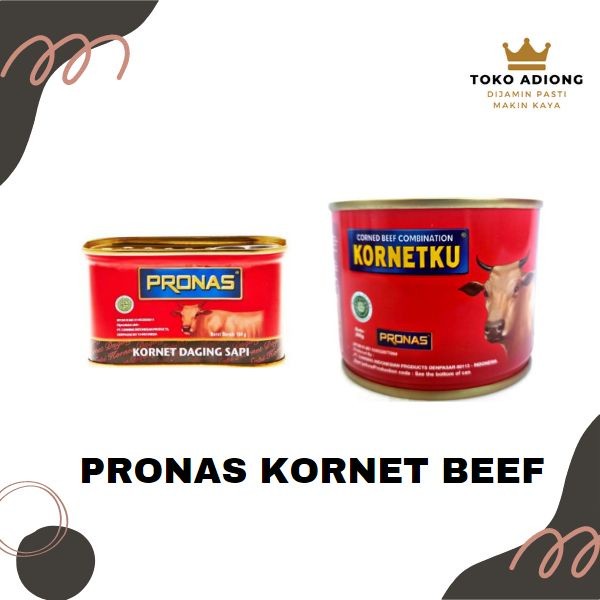 

PRONAS CORNED BEEF 198 GR & 200 GR / KEMASAN KALENG