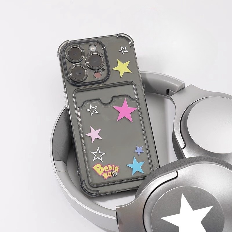 Casing Transparent Star Pattern FOR OPPO A54 A74 A95 4G F19 Realme C20 C11 2021 C25 C21Y GT NEO 2 A1