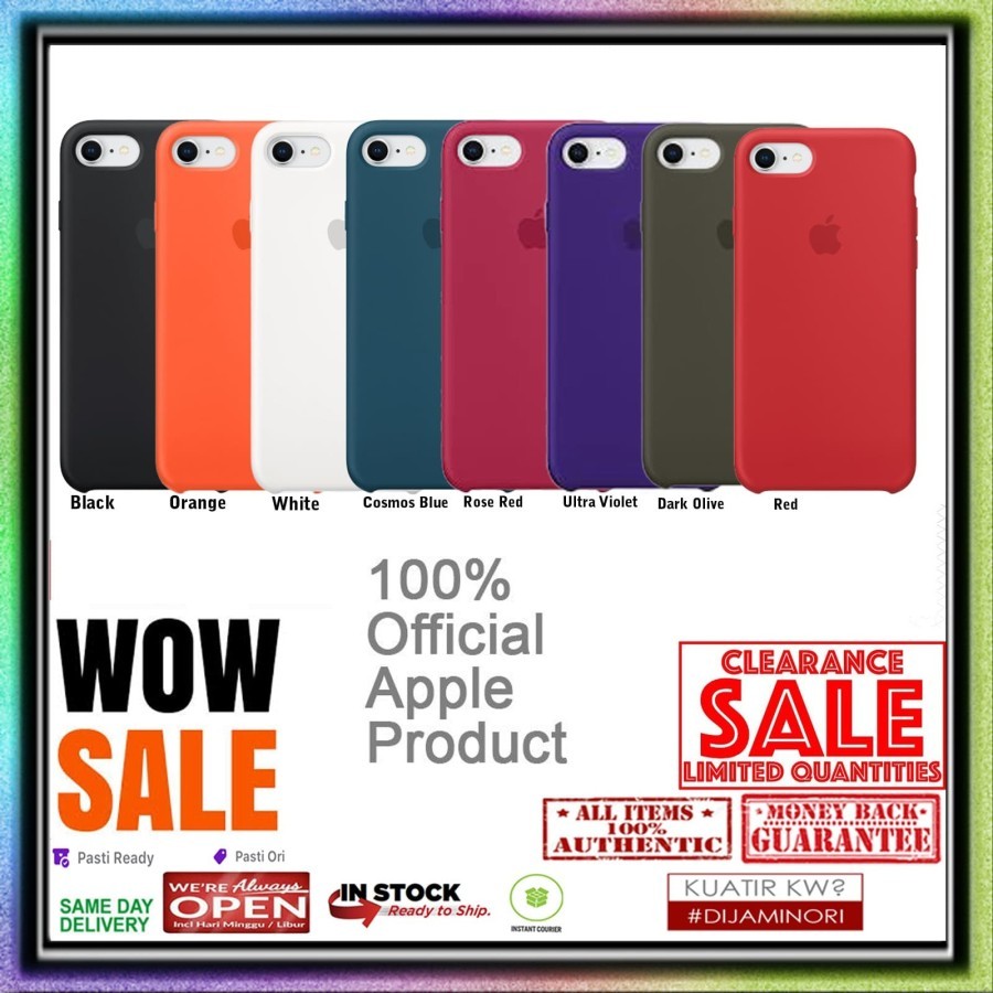 Original Apple Silicone iPhone 8 / iPhone 7 (ORIGINAL 100% DIJAMIN)