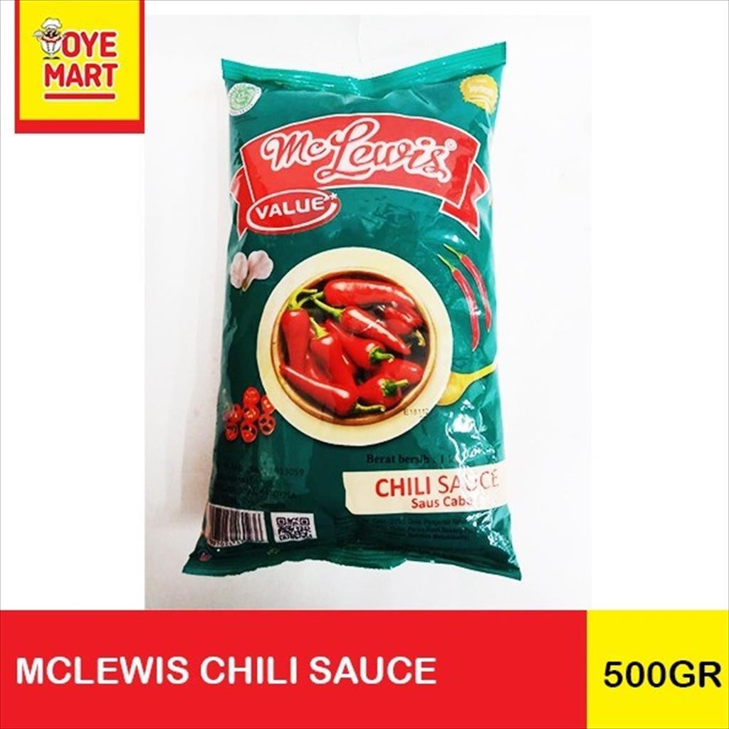 

MCLEWIS CHILI SAUCE 500GR SAUS SAMBAL PEDAS ASLI HARGA PROMO