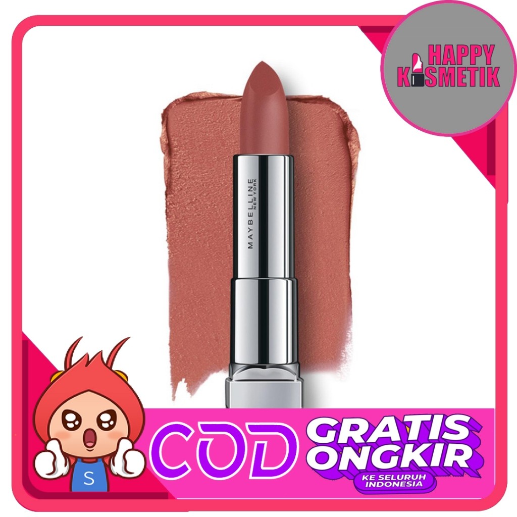Lipstik Matte Maybelline Revlon  Lipstick Batang Maybelline Tahan Lama Anti Air Murah  Lipstik Anti 