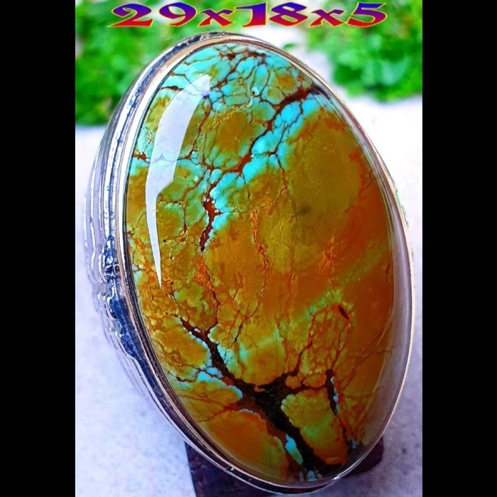 Pirus Merah multicolor urat jala size jumbo kode pirus merah