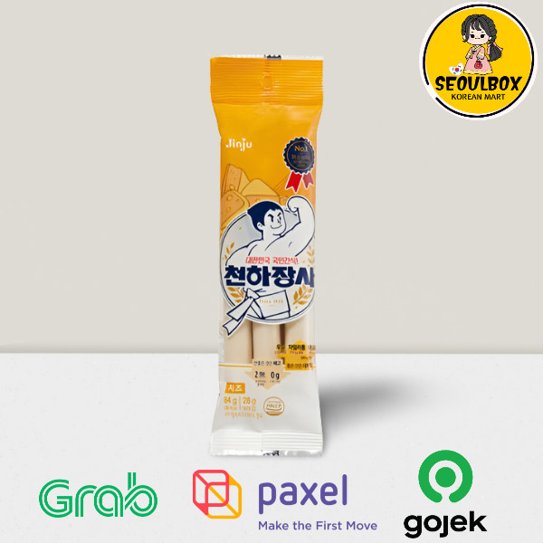 

Jinju Fish Cake With Cheese Sausage 84g - Sosis Keju Made In Korea