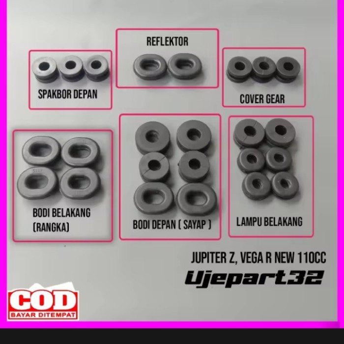 KARET BODI SET JUPITER Z VEGA R NEW 110CC/jupiter z burhan