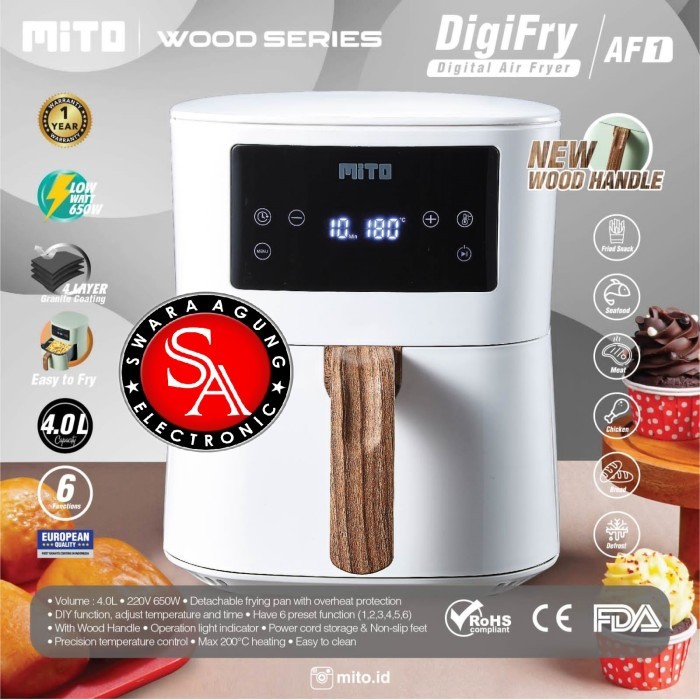 Air Fryer Low Watt MITO Type: AF-1 (Khusus Medan-GOSEND)