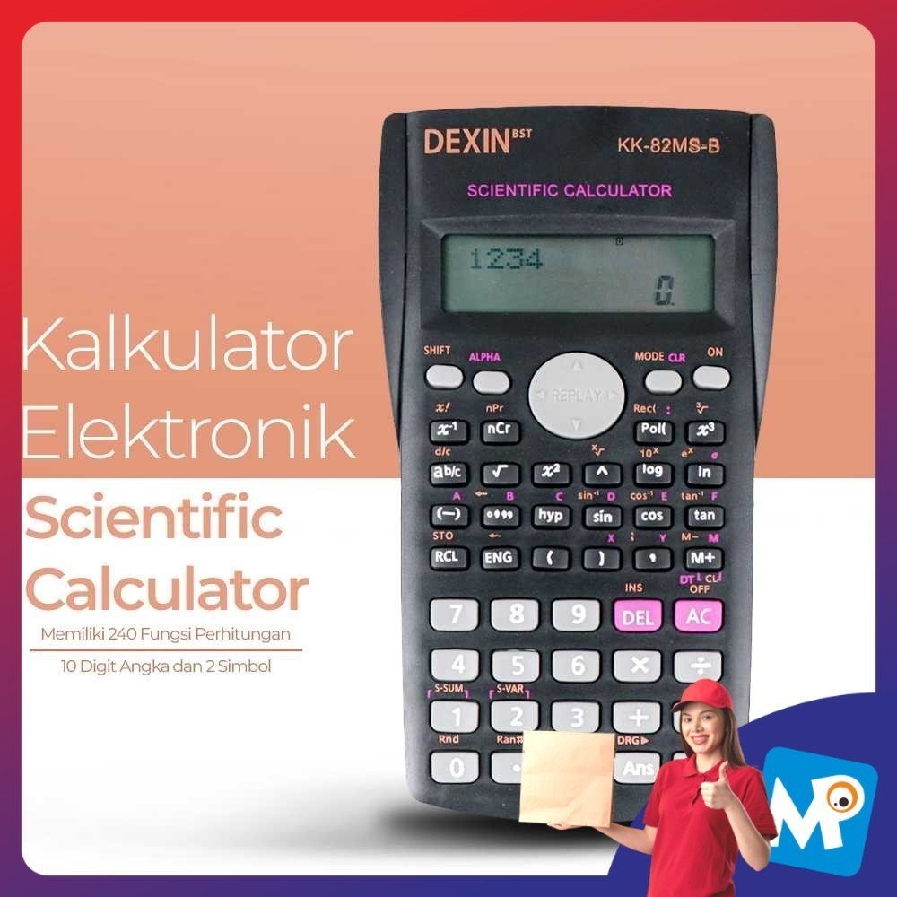 

DEXIN Kalkulator Elektronik Scientific Calculator - KK-82MS-B