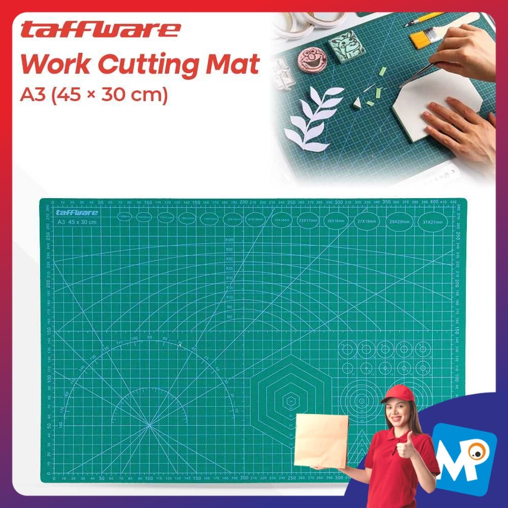 

Taffware Alas Potong Work Cutting Mat Pad A3 45 x 30cm