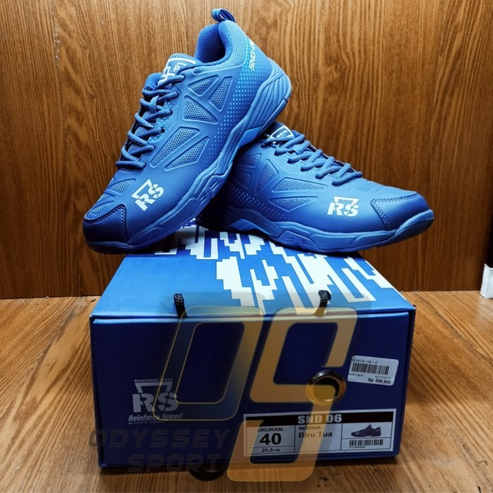 Sepatu Badminton RS SND 06 (Dark Blue) 100% ORIGINAL - 39