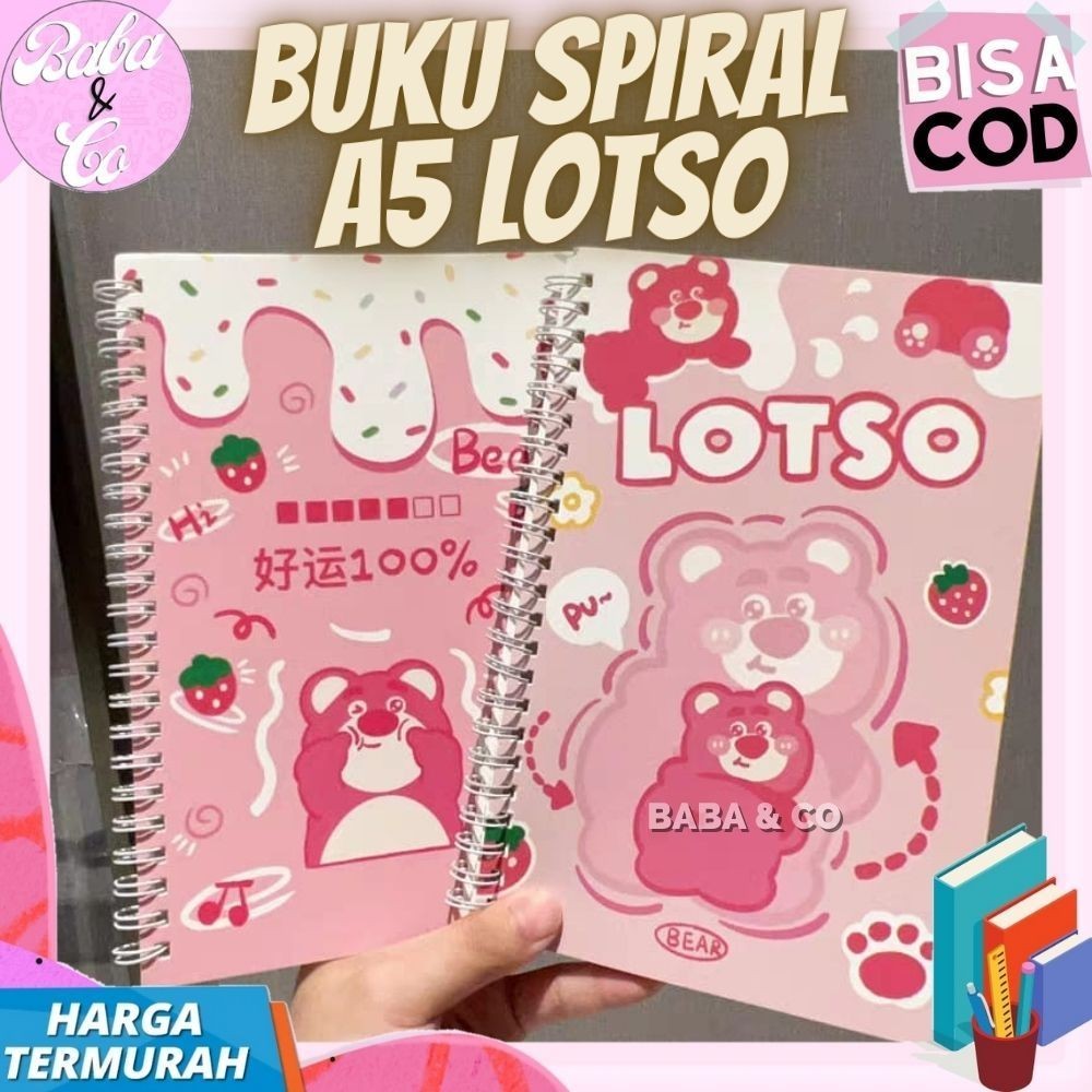 

BUKU LOTSO BUKU TULIS A5 LOTSO BUKU SPIRAL AGENDA A5 LOTSO LUCU UNIK MURAH NOTEBOOK LOTSO