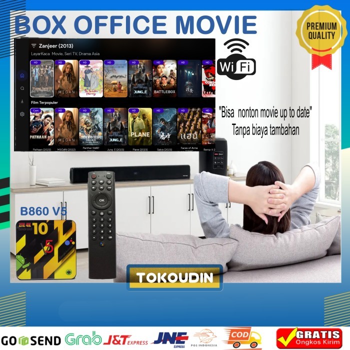 STB Android BOX ZTE 4K B860H V5 Full Aplikasi - RMOTE NON VOICE, REMOTE AJA
