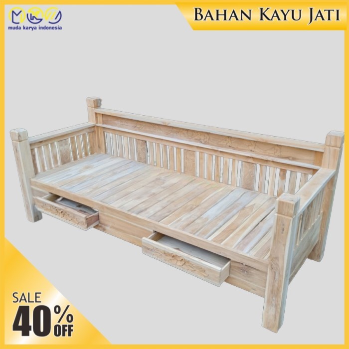 Bale Bale Kursi Teras Kayu Jati Minimalis