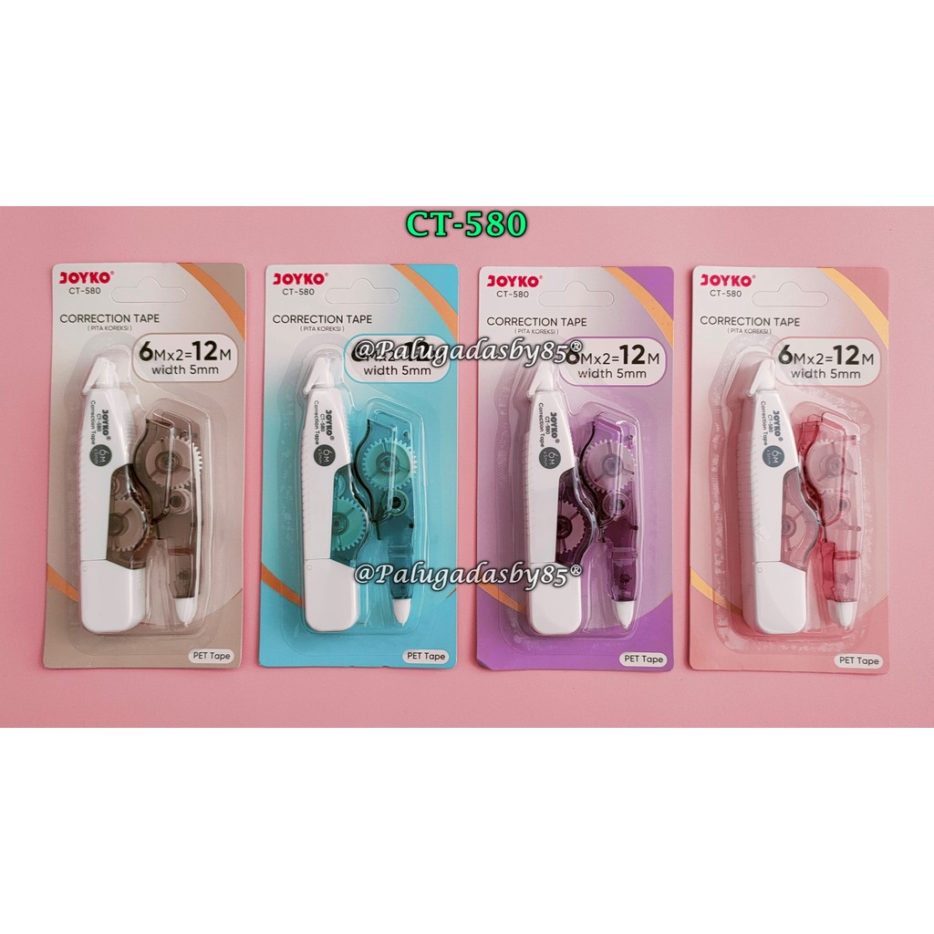 

(1 Biji) Correction Tape Joyko CT-580 (6 M x 5 mm) / Pita Koreksi Correction Tape Joyko CT-580 CT580