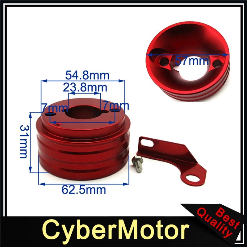 Air Filter Cleaner Adapter Stack For 6.5 HP Honda Clone GX160 GX200 Engine Go Kart Cart