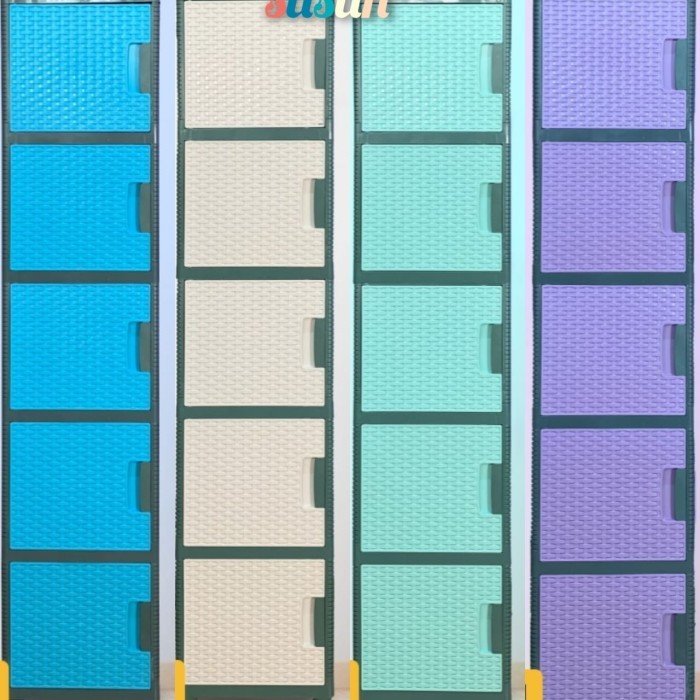 LEMARI FAWSLINE SWING 5 SUSUN LACI PLASTIK