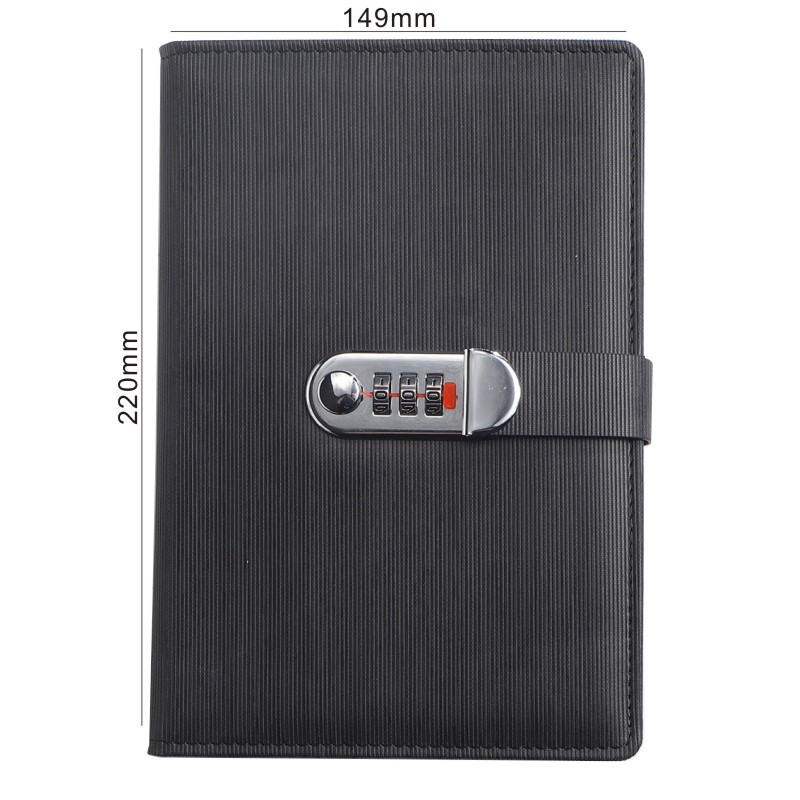 

New A5 retro password book with Lock Diary Book Student Notebook Notebook sub-password Lock Notebook