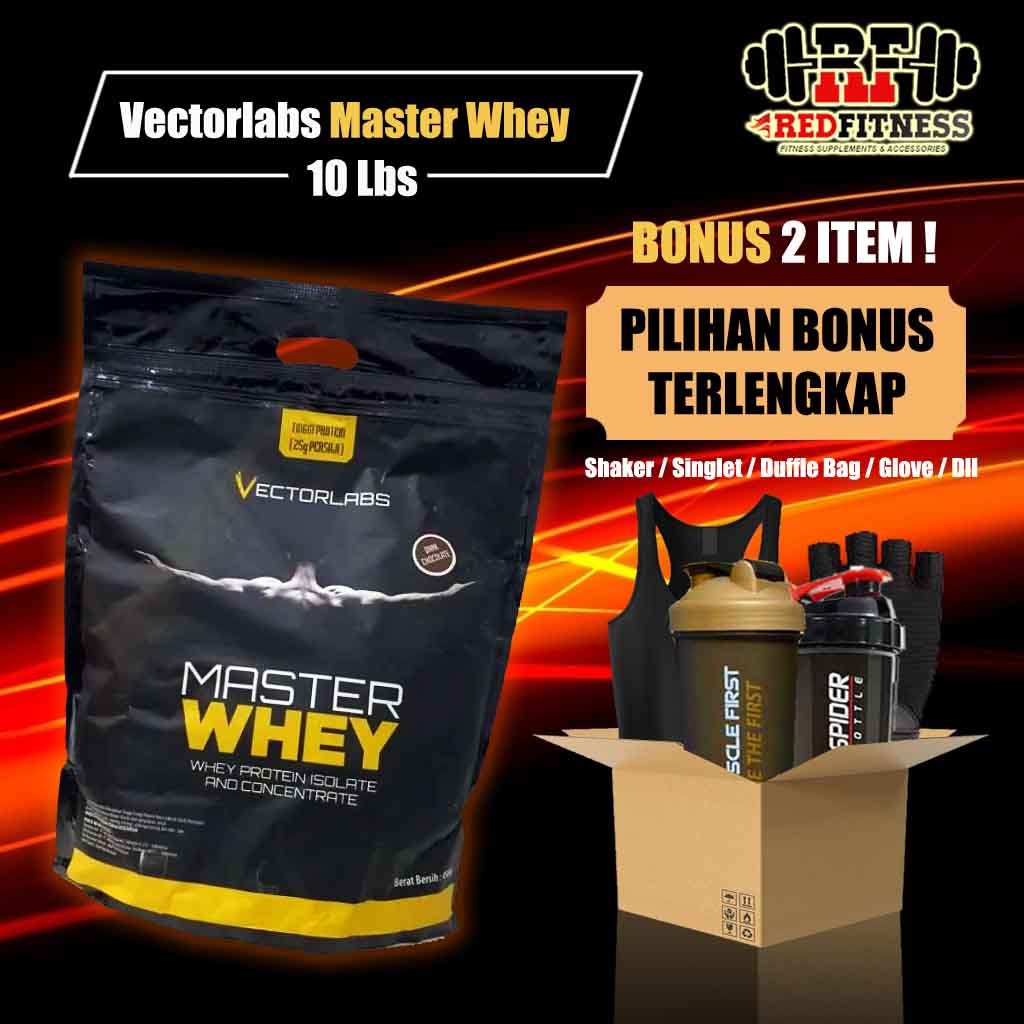 Vector Labs Master Whey 10 lbs (4.5 Kg) / Vectorlabs Protein 4500 gr 10 lb (Bukan 11 lbs) BPOM