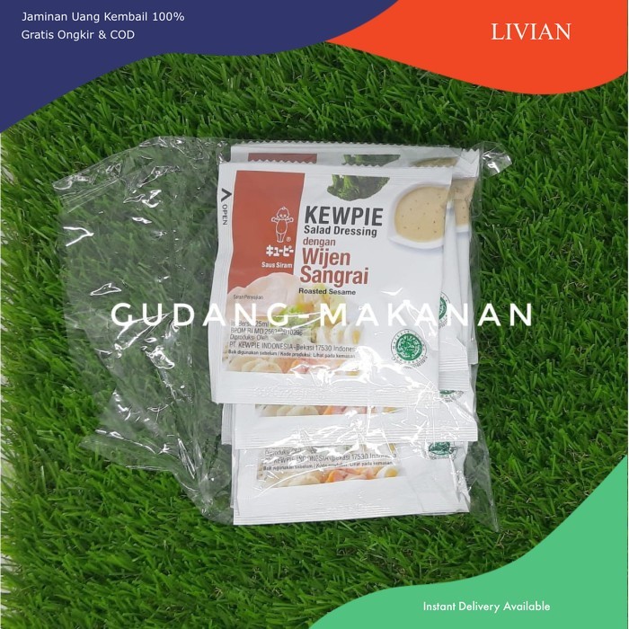 

lv Kewpie Saus Salad Wijen Sangrai Sachet (10pcs@25ml) - Standard