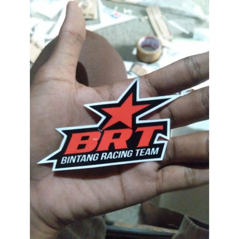 

stiker bijian BRT - printing - bahan orajet / ritrama laminasi glosy bahan awet
