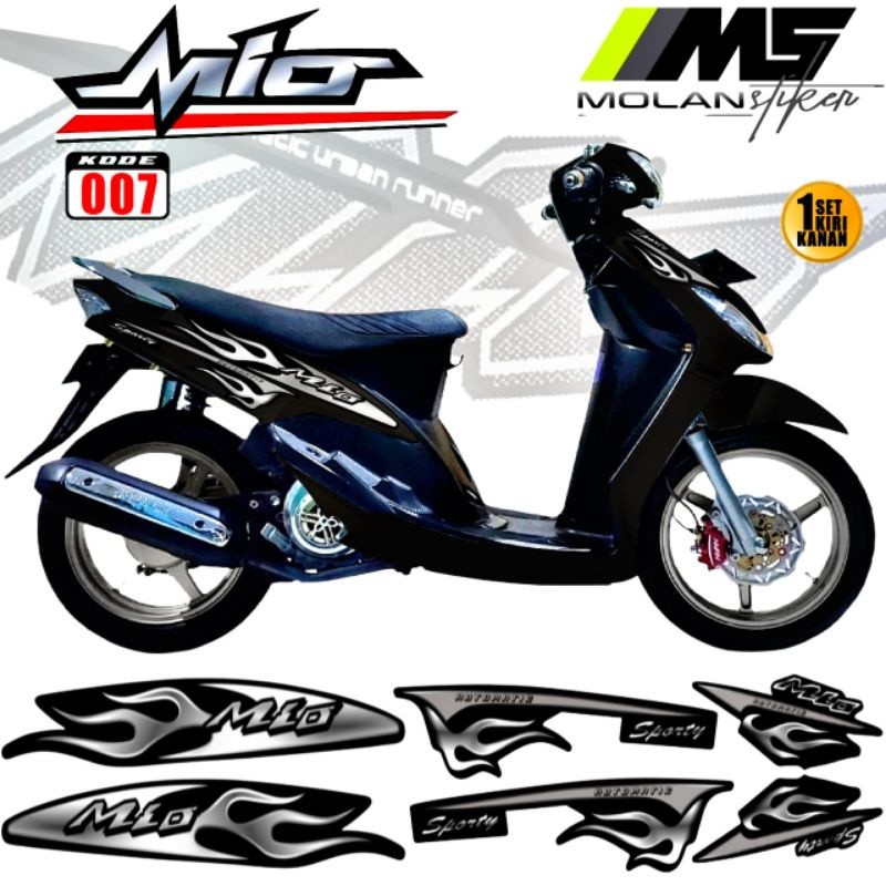 Decal Sticker Striping Variasi Motif Ori Mio Sporty 2005/2006 2004-2014 Mio Garnis Mio Z Mio Amore M