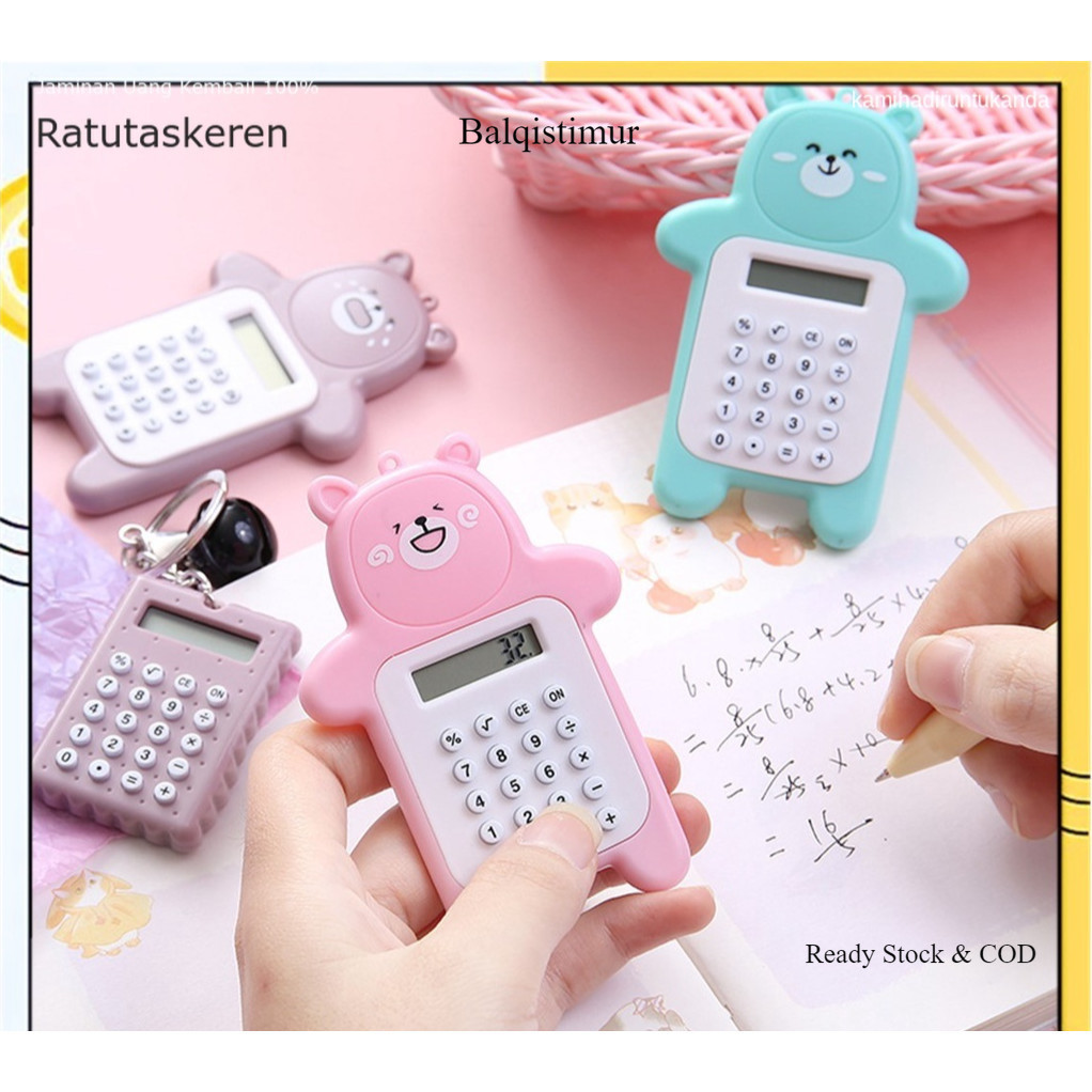 

BALQIS CALCULATOR MINI PORTABLE MOTIF BEAR KALKULATOR PORTABLE MINI BERUANG KALKULATOR UNIK KALKULATOR 8 DIGIT MINI PORTABLE KALKULATOR BERUANG TOMBOL KARET KALKULATOR SEKOLAH /STATIONARY WARNA WARNI KEREN READY STOK