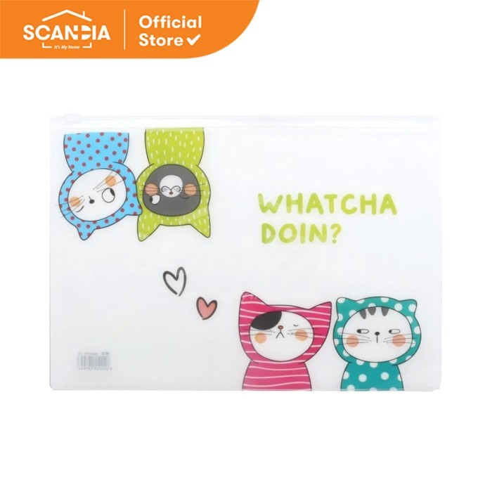

SCANDIA Zipper Bag So Many Cats A5 Eva (ADM929FP 04)