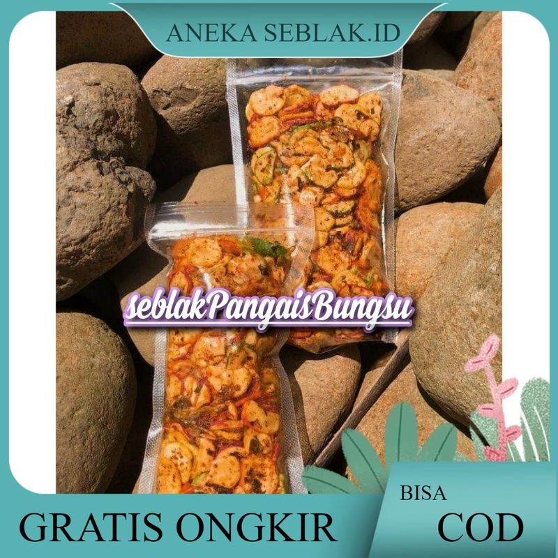 

seblak kering seblak kemplang pedas extra daun jeruk isi 100 gram