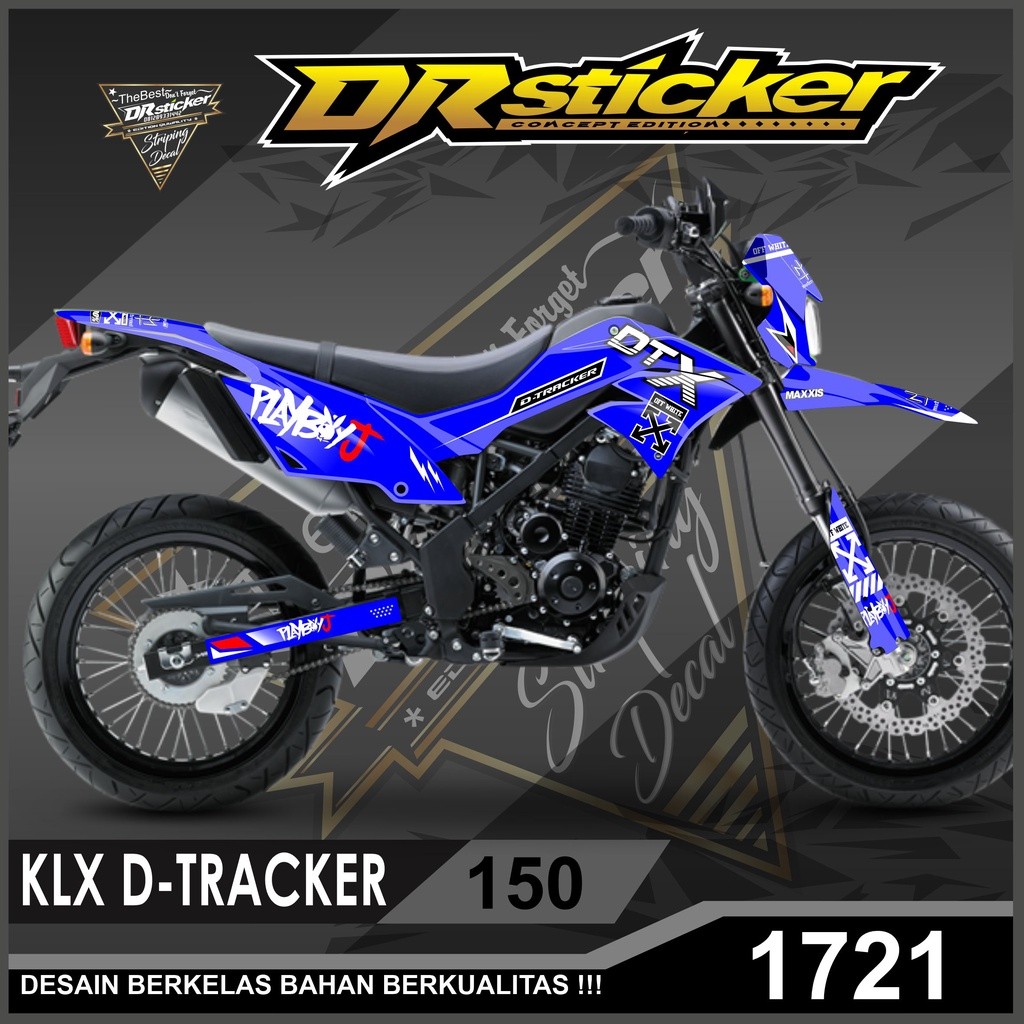 Decal Sticker Fullbody Motor Kawasaki Klx Dtracker 150 decal dtracker variasi playboy decal klx dtra