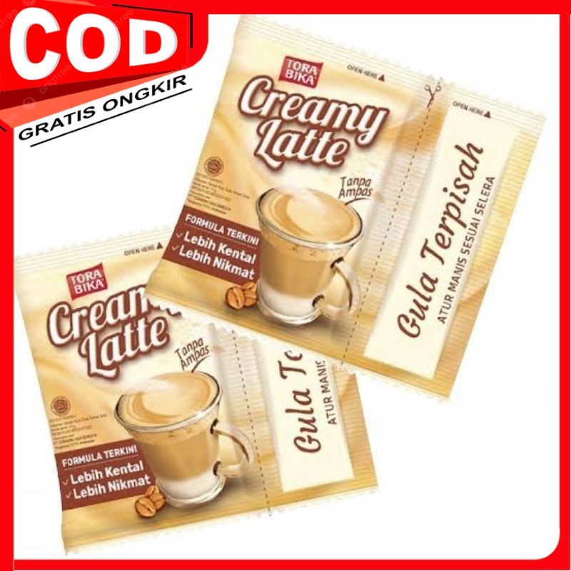 

【PROMO】Kopi TORABIKA CREAMY LATTE 25gr - 1 Renceng Isi 10 Sachet