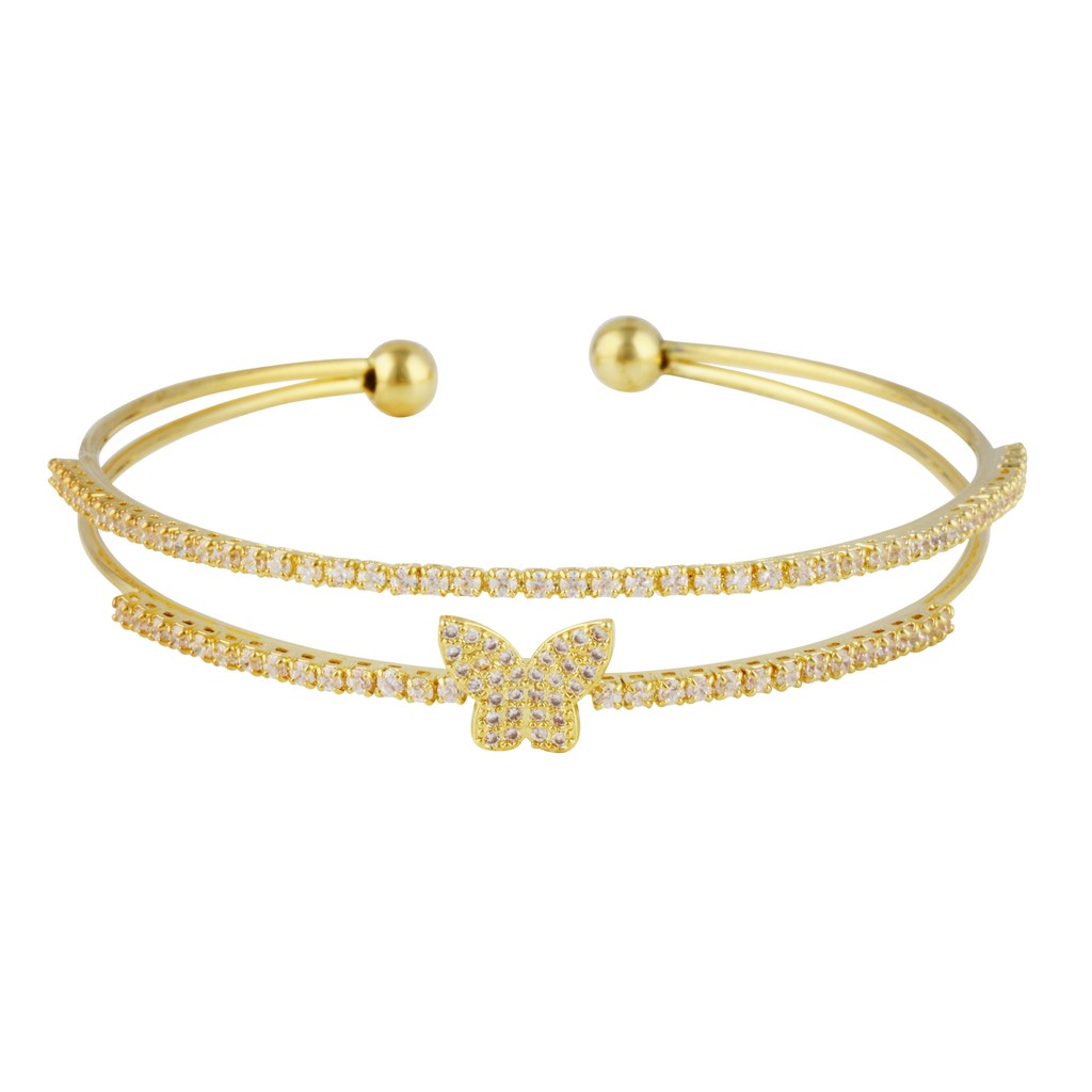 Panlandwoo - Gelang Bangle Rhodium Wanita Jessenia