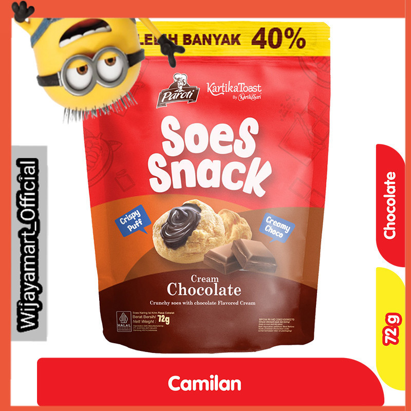 

Paroti Roti Soes Snack Cokelat 72 g