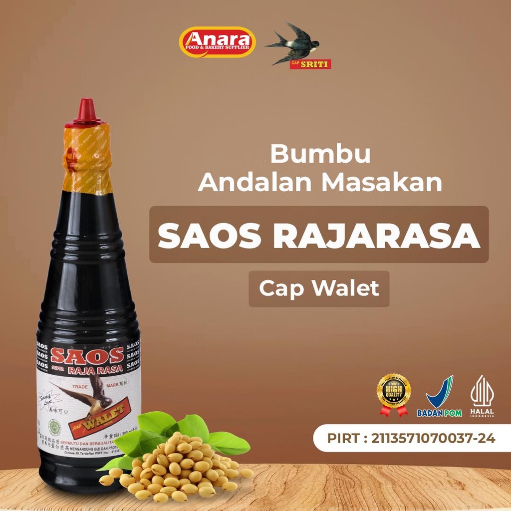 

Saos Raja rasa cap walet 300ml ( cocok untuk bahan masakan ayam oseng dll, dan makanan nusantara )