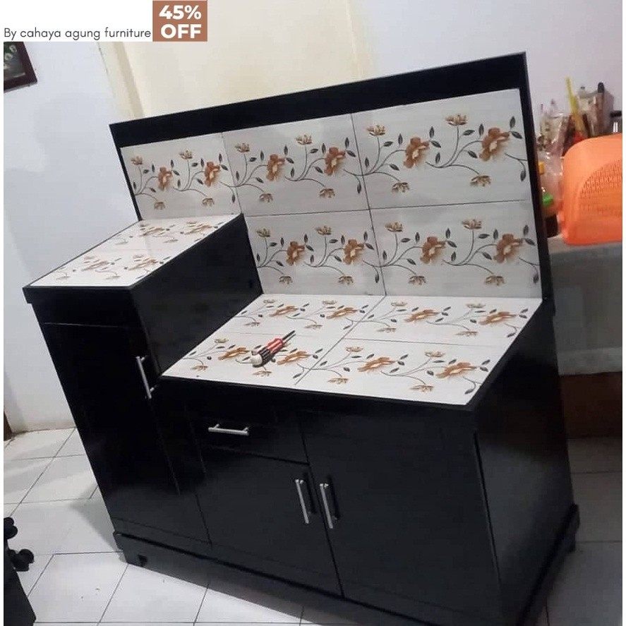 Rak kompor undak kayu