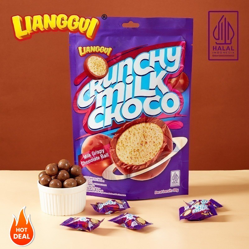 

[Kutek peel off halal]HALALLianggui Dengan Rasa Susu Cocok Untuk Cemilan Crunchy Milk Choco Anak Dan Keluarga Coklat Viral Coklat Yang Crunchy Anak