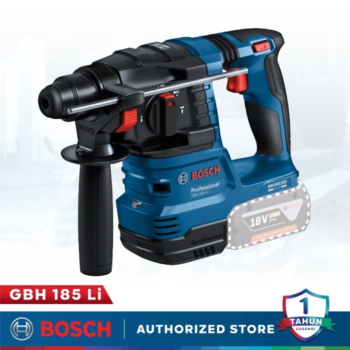 Bosch GBH 185 Li Cordless Rotary Hammer (Unit Only) Bor Bobok Baterai BOSCH