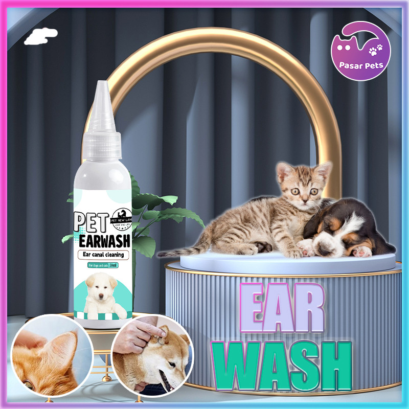 Cuci Telinga Hewan Peliharaan / Penghilang Tungau Telinga Kucing / Tetes Telinga Anjing Kucing 50ml