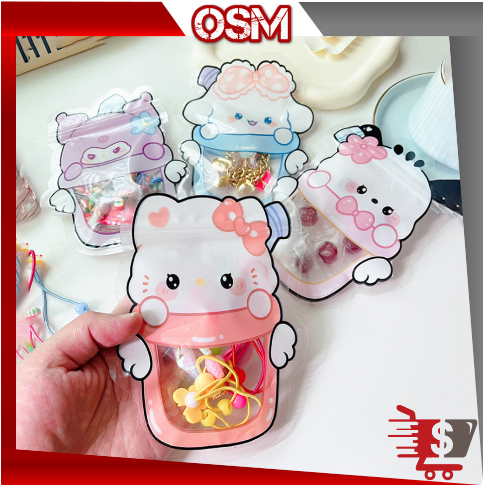

ONLINE SHOPPING MALL - 6441 Pouch Travel Portable / Plastik Ziplock Motif Karakter / Goodie Bag Aksesoris Anak