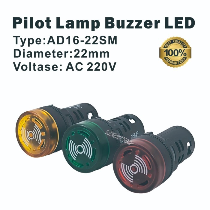 Pilot Lamp BUZZER LED 22mm 220VAC