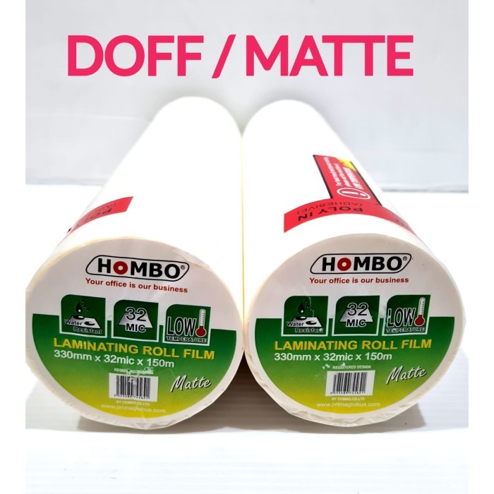 

Plastik Laminating Roll DOFF MATTE 330 mm x 32 micron x 150 m