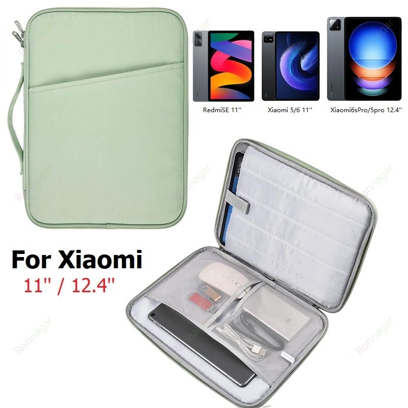 Tablet Sleeve Handbag Case for Xiaomi Pad 6S Pro MiPad 5Pro 12.4 Keyboard Bag Xiaomi RedMi Pad SE 11