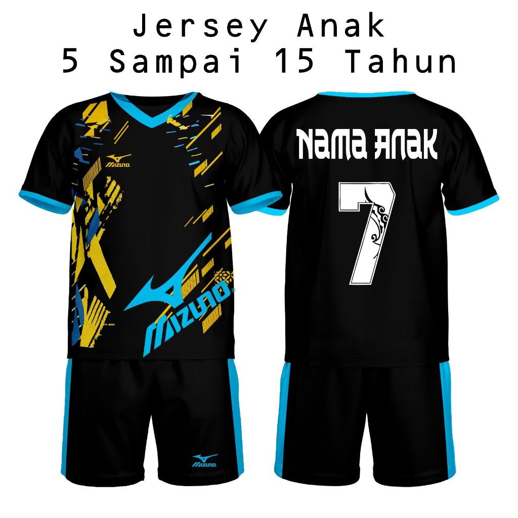 Jersey Anak Pasang Nama Dan Nomor Jersey Futsal Custom Jersey Bola Anak