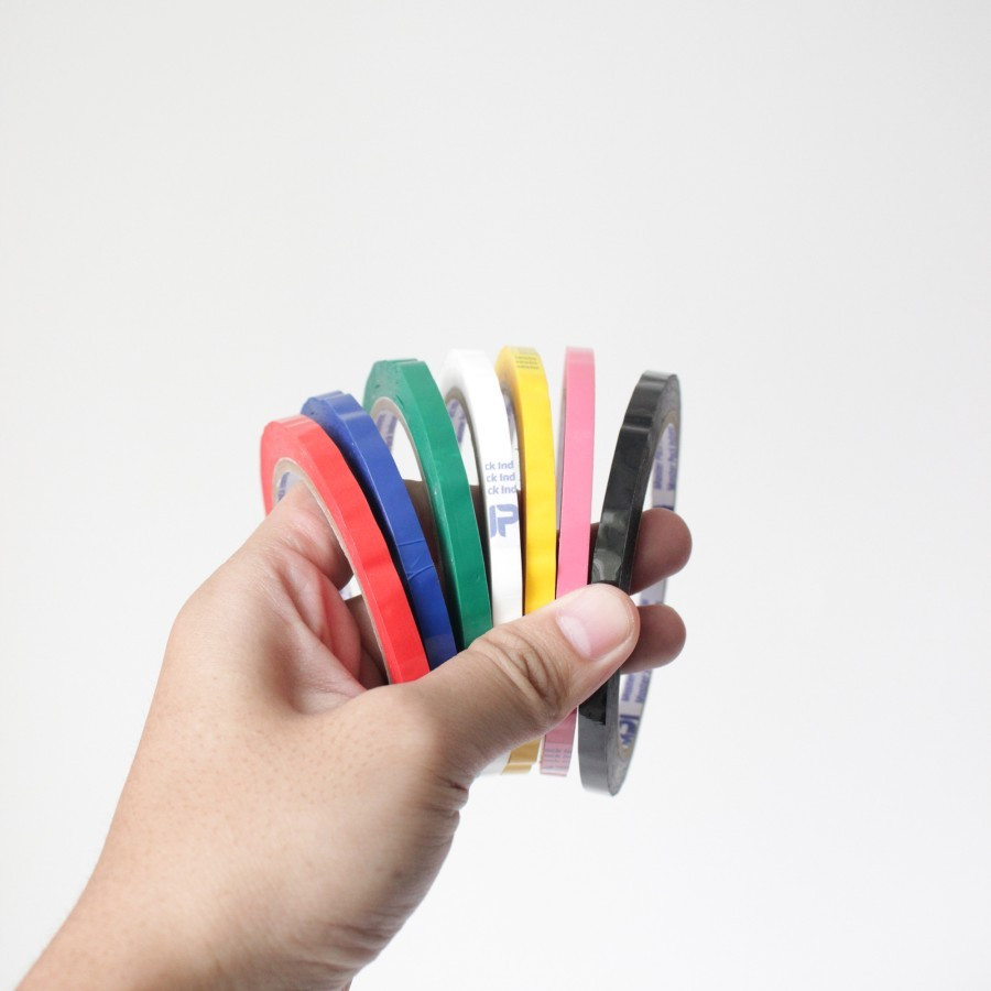 

Isolasi Warna Warni 6mm x 50M - Lakban Opp Tape Warna 6mm 1/4 Inch MPI