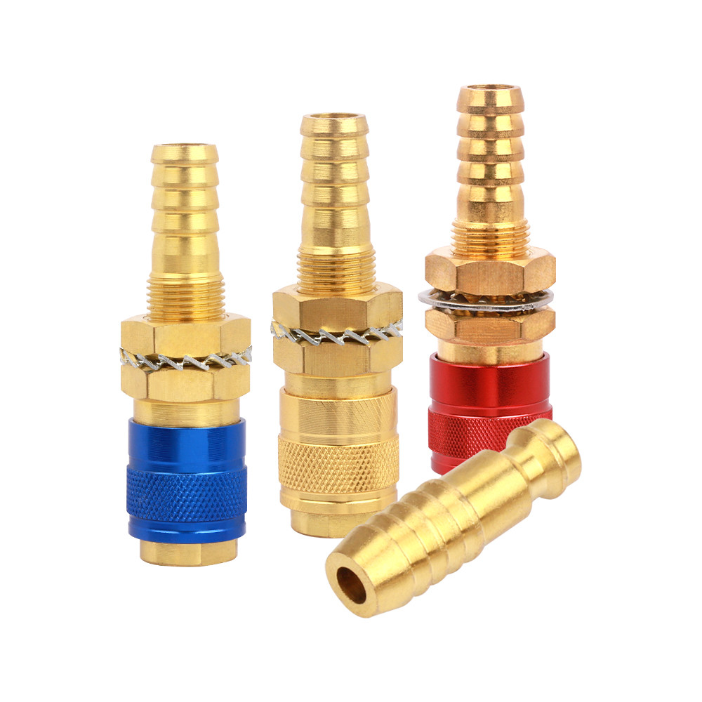 Water Cooled Gas Adapter Quick Connector Fitting For TIG Welding Torch or MIG Welding Torch Plug M6/