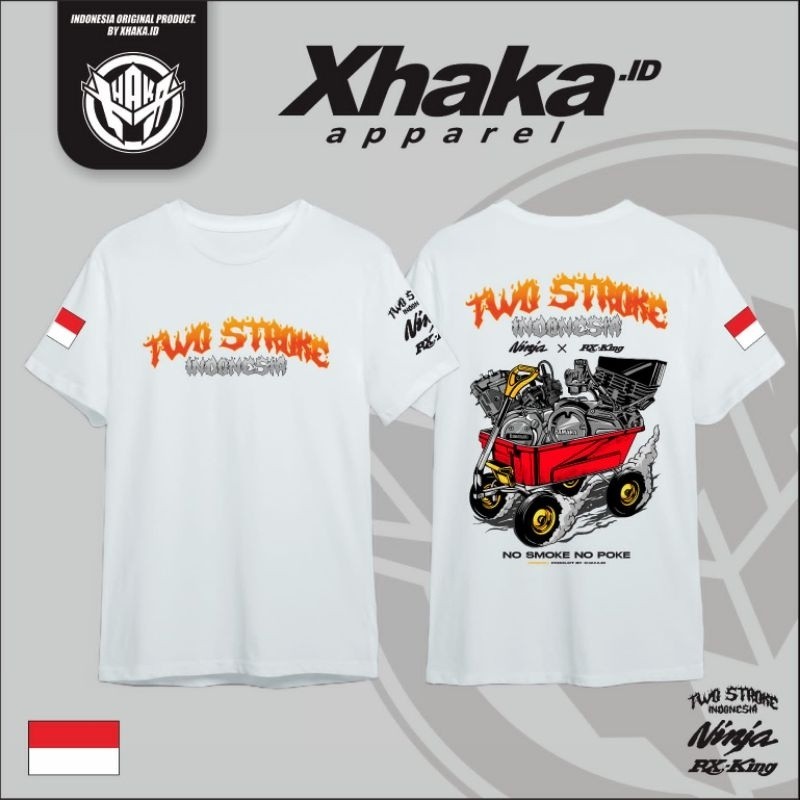 FestKaos Kaos Motor 2 Stroke Indonesia Ninja x RX King By Xhaka.id Apparel
