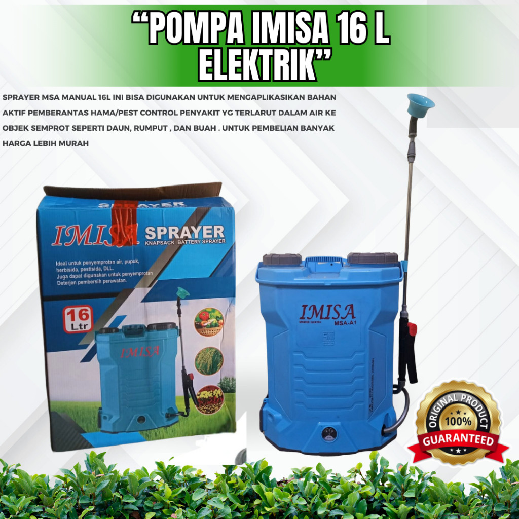 SPRAYER ELEKTRIK MSA-16 LITER Alat Semprot Tanaman Pertanian