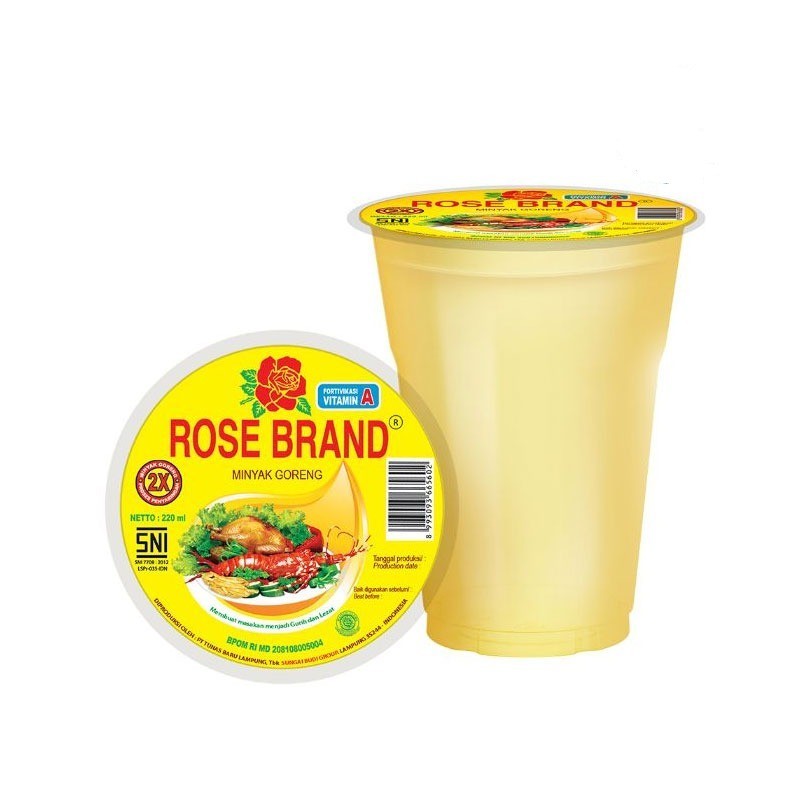 

JOSCELLY.ID ROSE BRAND Minyak Goreng Cup 220 ml / 220ml