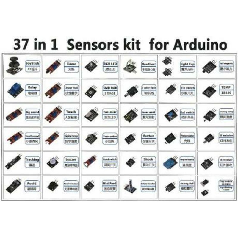 NEW ORIGINAL 37 in 1 sensor kit paket arduino